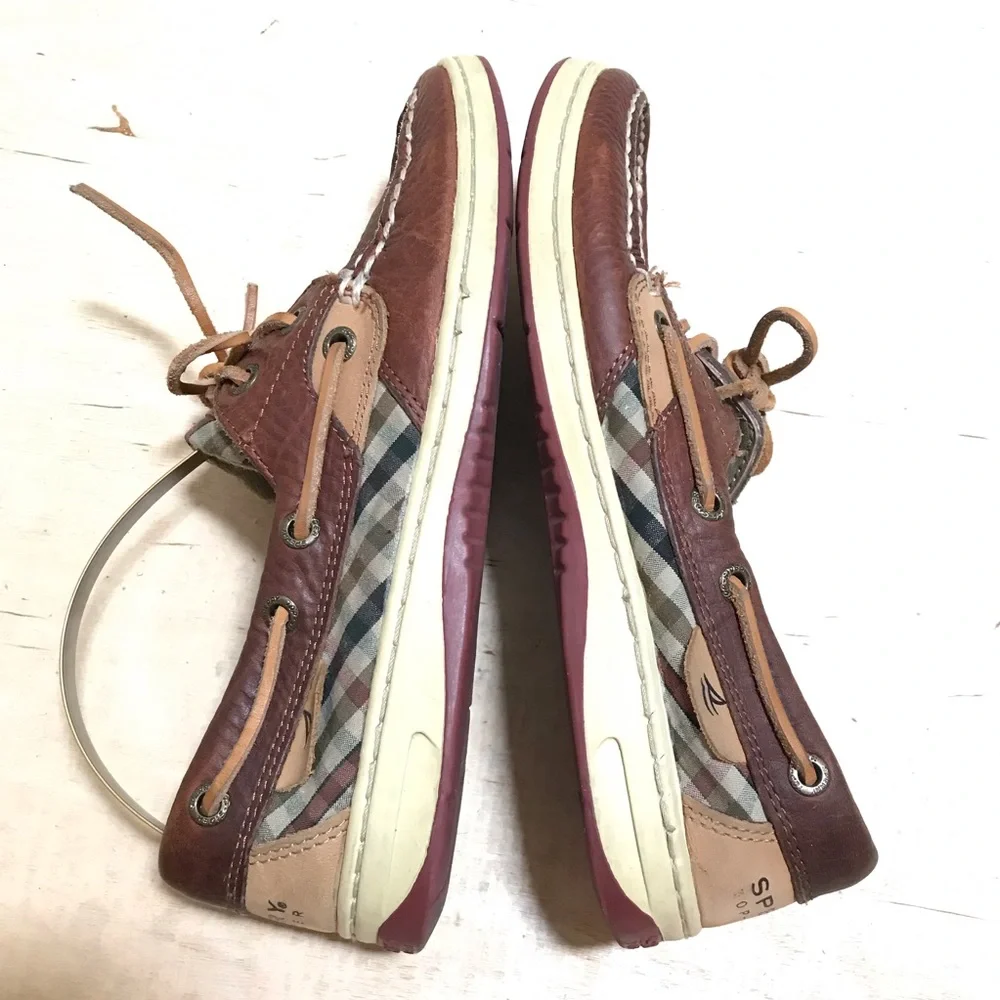 Sperry Top-Sider Brown Leather Boat Shoes Women’s Size 6 Classic Preppy Nautical